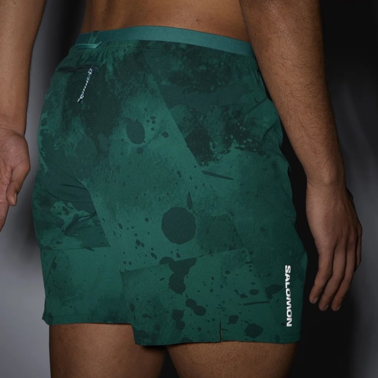 Green Salomon Cross 7'' No Liner Men's Shorts | IE NM0657